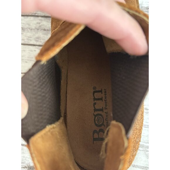 Born Tabby Chelsea Boot (Women) Brown Leather Suede Size 8 - Picture 4 of 13